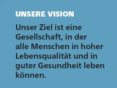 Unsere Vision. Leitbild GÖG.